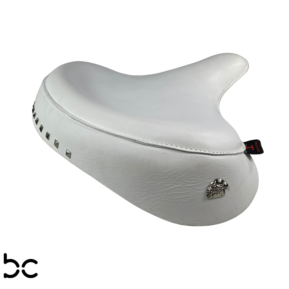 Harley Police Panhead Knucklehead Flathead EL WL ULH Genuine Leather Skirt Seat