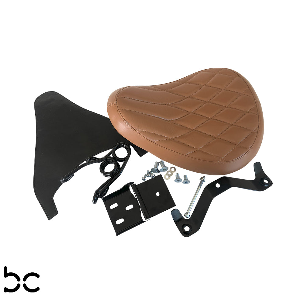 Solo Seat  Top Grain G.BRN Thick Leather    Extra Comfort  Thick Molded Padding 2.5mm HeavyFormed Steel