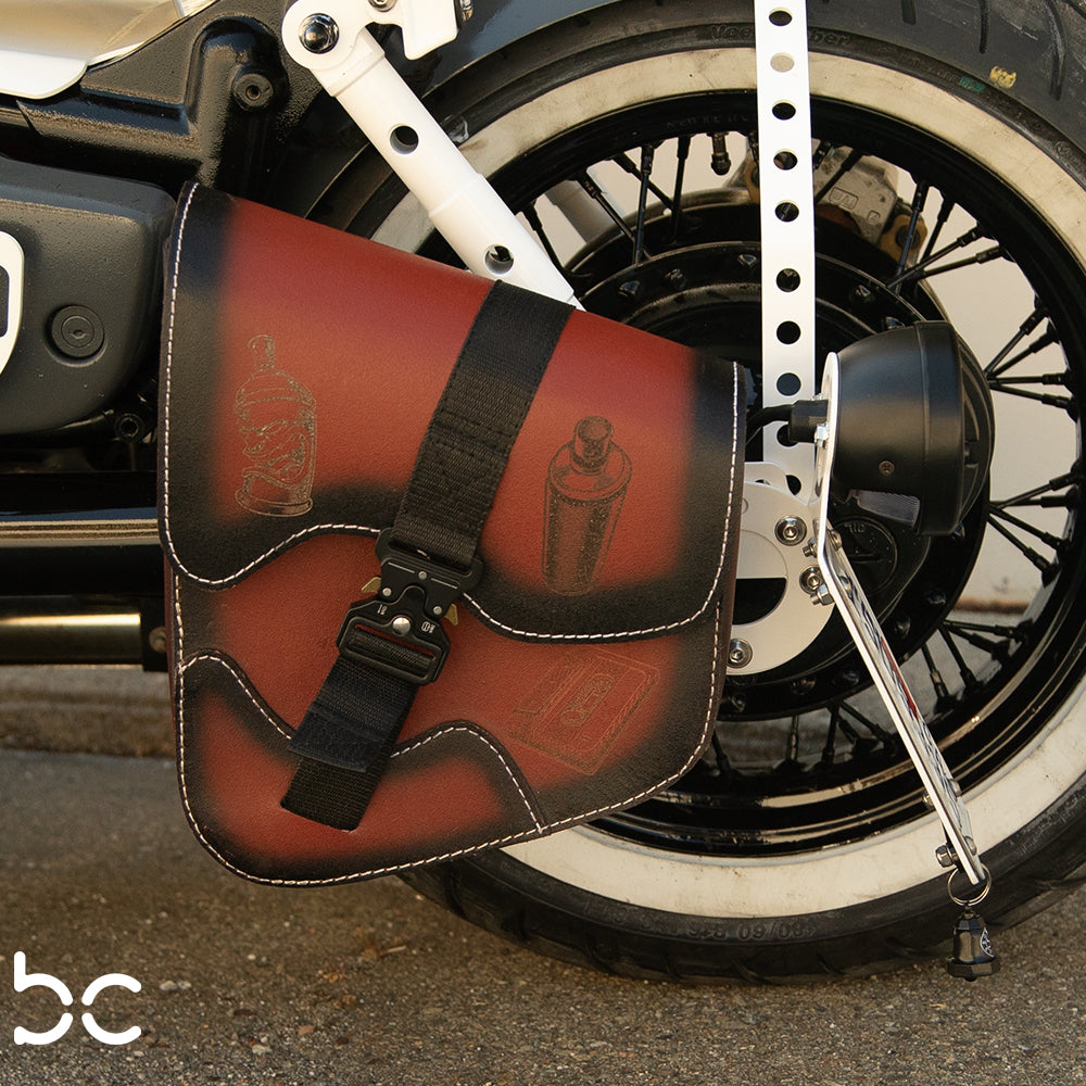 Kawasaki Vulcan vn1500 SaddleBag Kit (LINES SaddleBag + Left Bike Bracket + SaddleBag Bracket)