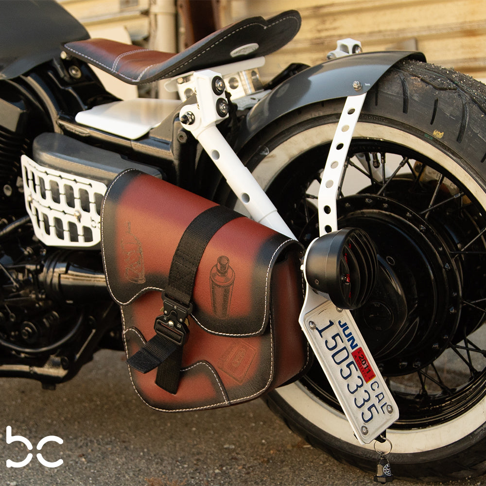Kawasaki Vulcan vn1500 Rear (STEEL) Fender Combo Kit (Rear Fender + Strut Bracket  + Left Bike Bracket  + Fender Bracket + HEXAGON)