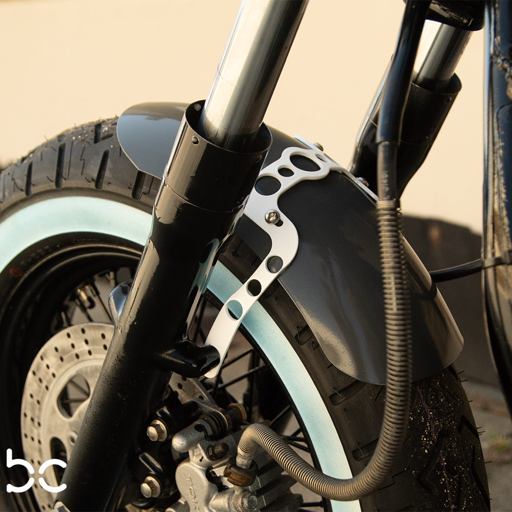Kawasaki Vulcan vn1500 Rear (STEEL) Fender Combo Kit (Rear Fender + Strut Bracket  + Left Bike Bracket  + Fender Bracket + WIDE OVAL)