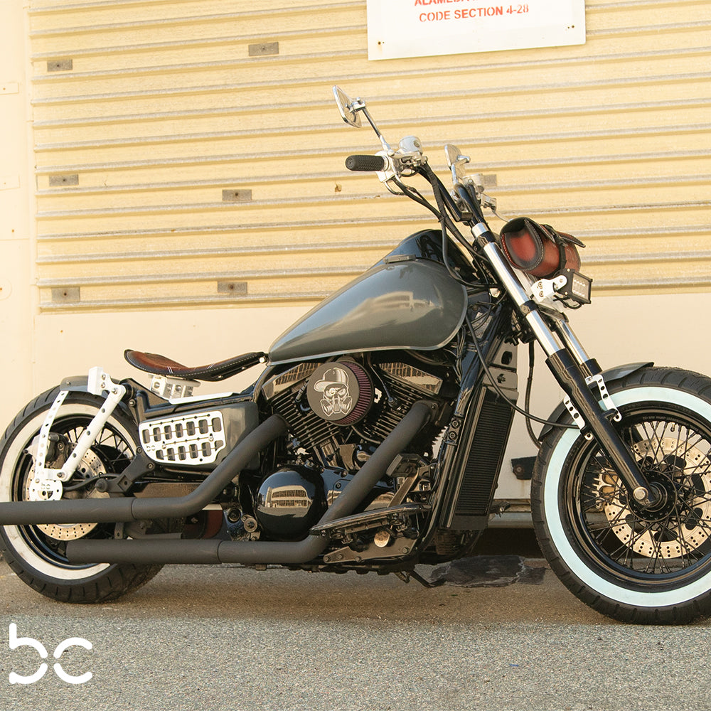 Kawasaki Vulcan vn1500 Rear (STEEL) Fender Combo Kit (Rear Fender + Strut Bracket  + Left Bike Bracket  + Fender Bracket + WIDE HEXAGON)