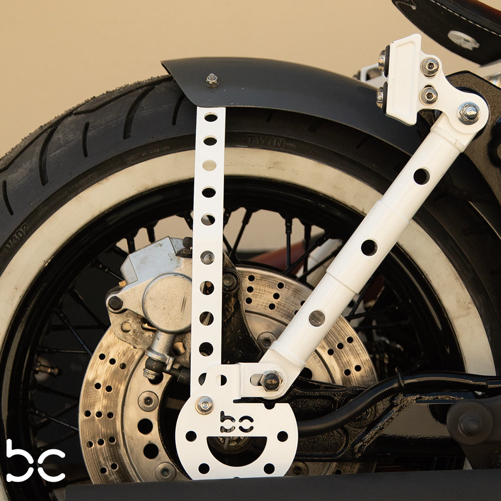 Kawasaki Vulcan vn1500 Rear (STEEL) Fender Combo Kit (Rear Fender + Strut Bracket  + Left Bike Bracket  + Fender Bracket + ODD LONG Struts)