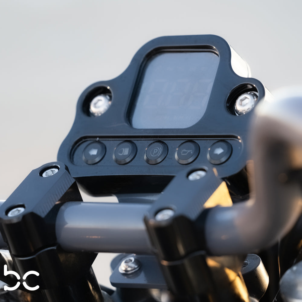 Triumph Bonneville T100 T120  BC6 LED Headlight Bracket  + BC6 Pro LED Driving HEADLIGHT (CLEAR)