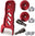 Toyota Tacoma Gen3 2016-2023 Deck Lid Anti-Theft Security ( TailGate Lock 2.0 + 2pc Stay Cable Lock + 2 Keys ) (RED)