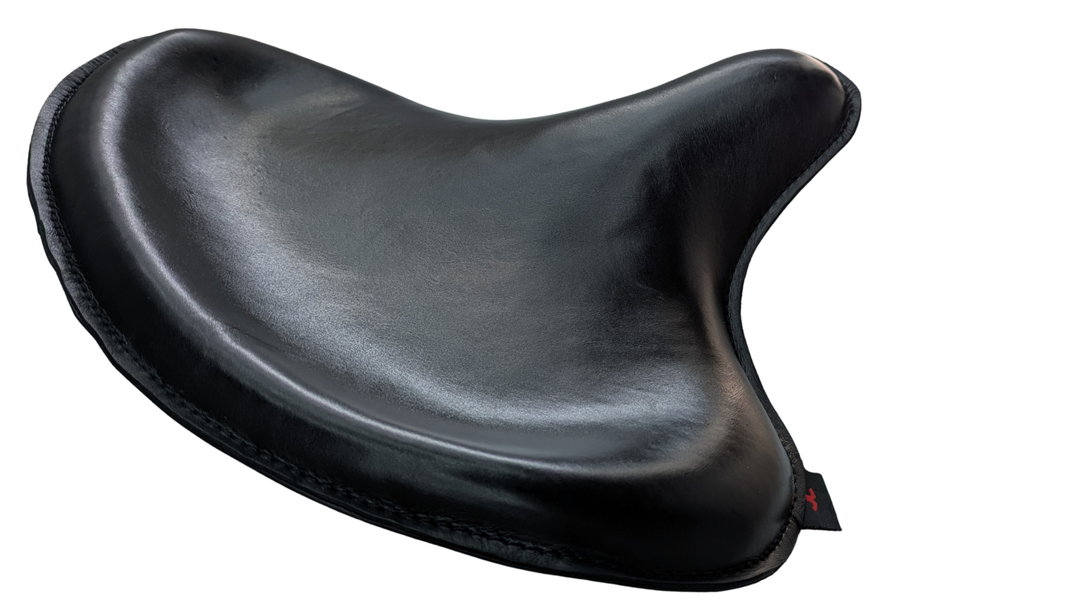 Harley Police Style Panhead Knucklehead Flathead EL WL ULH Genuine Leather Seat