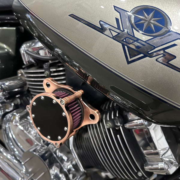 Yamaha V-Star Dragstar XVS650 to Harley Intake air cleaner (Adapter + Air Filter Combo)