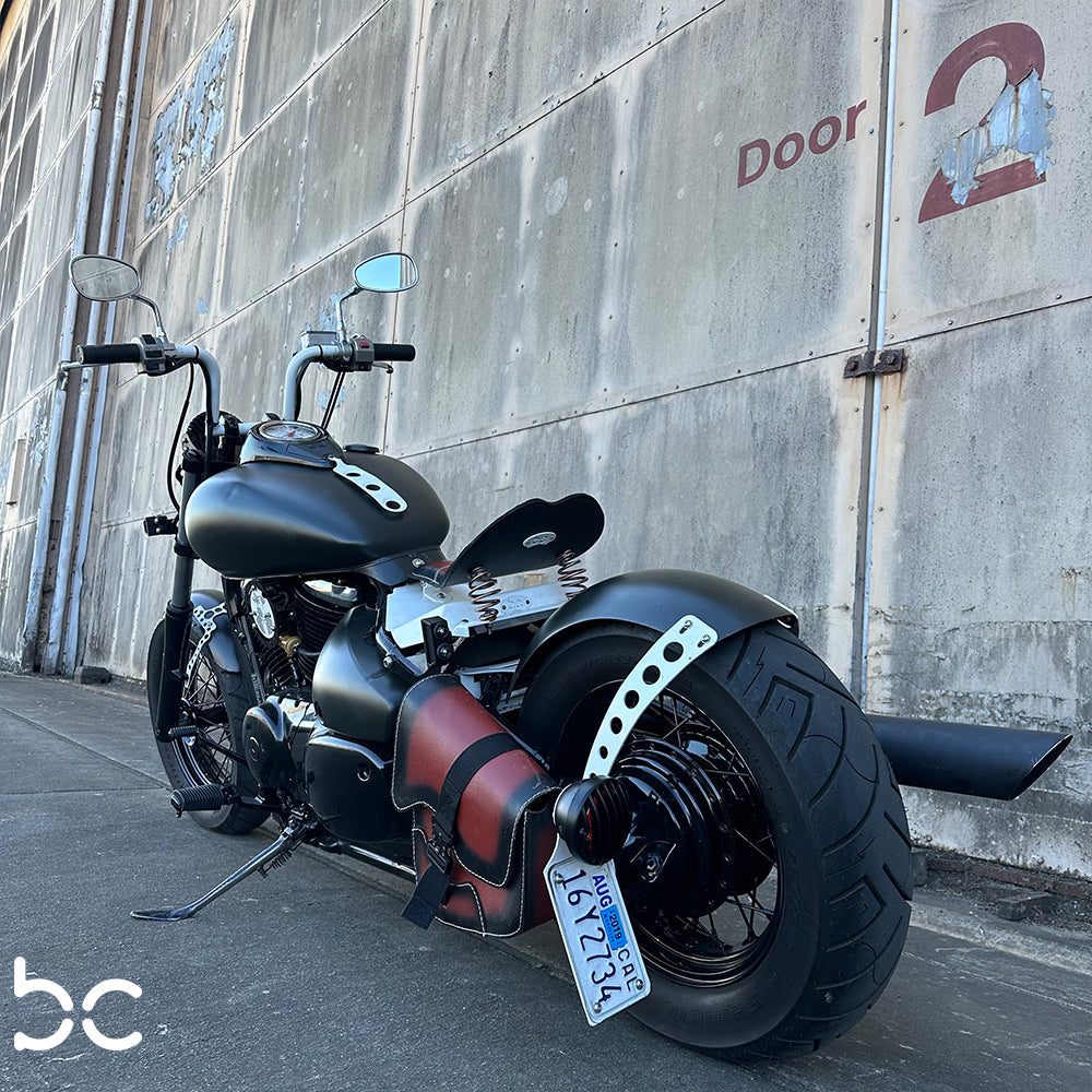 Suzuki Boulevard C50 (VL800)  Rear (ALUMINUM) Fender Combo Kit (Rear Fender + Fender Bracket + Fender Strut Bracket + Left Bike Bracket + Struts)