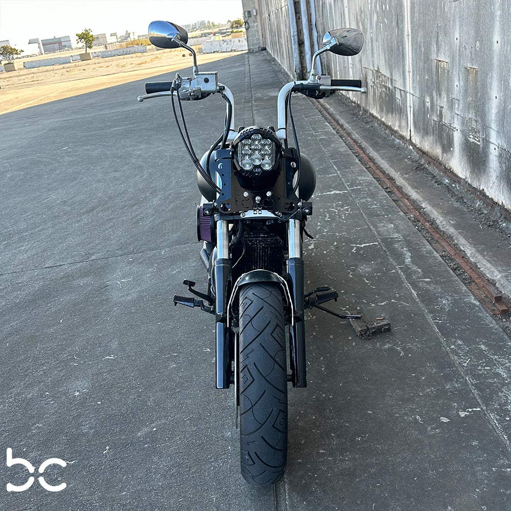 Suzuki Boulevard C50 (VL800)  Rear (STEEL) Fender Combo Kit (Rear Fender + Fender Bracket + Fender Strut Bracket + Left Bike Bracket + Struts)