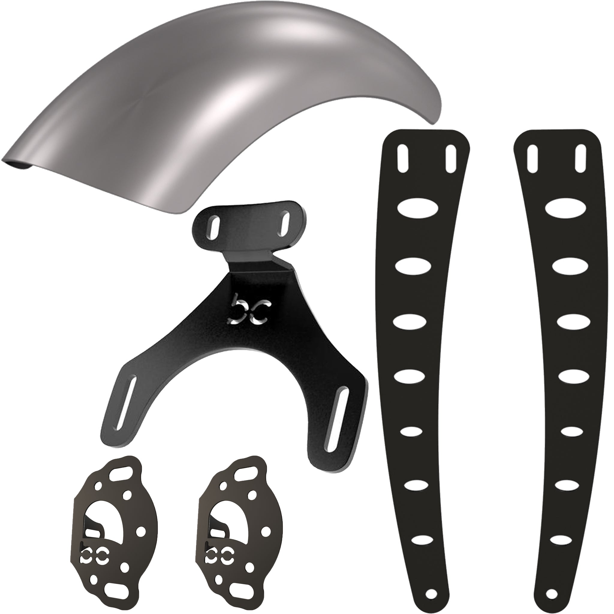 アルミパーツ ASK Kawasaki Vulcan VN800 Rear (ALUMINUM)Fender Combo Kit (Rear Fender