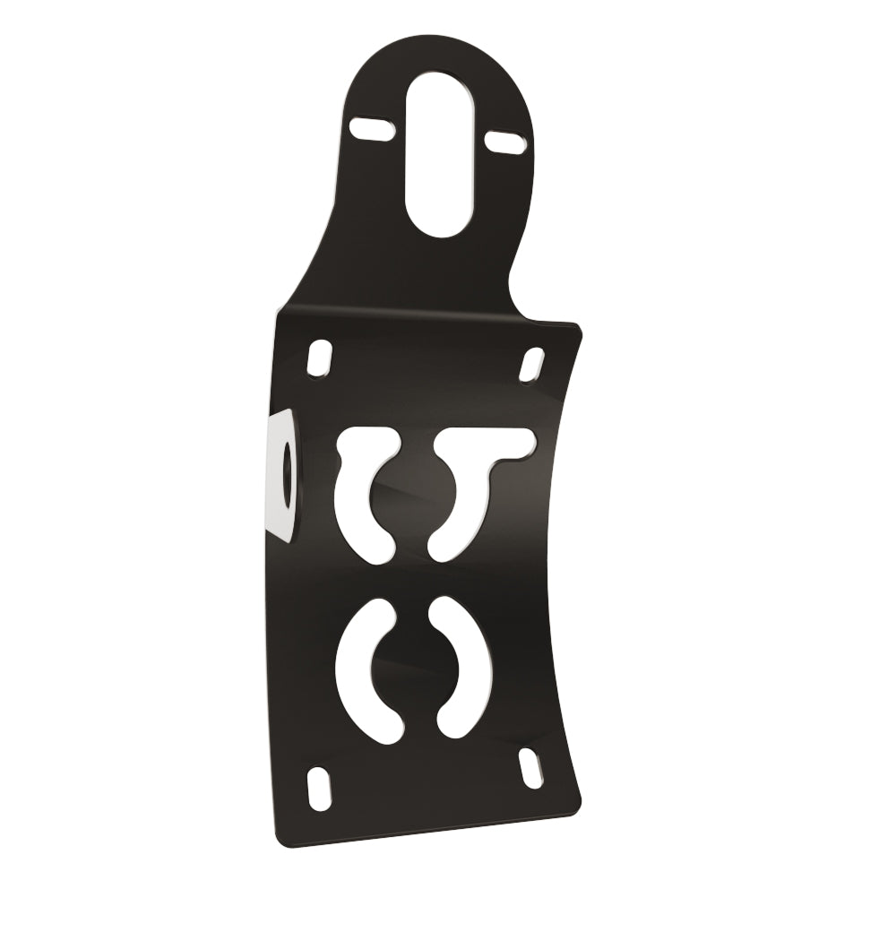 UNIVERSAL Vertical License plate bracket (CURVED) with Brake light