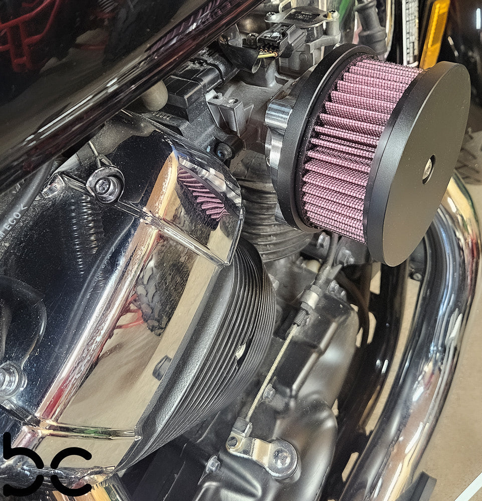 Honda Shadow vt750 (FUEL INJECTED EFI) to Harley Super Sucker Intake Air Cleaner (Adapter Only)