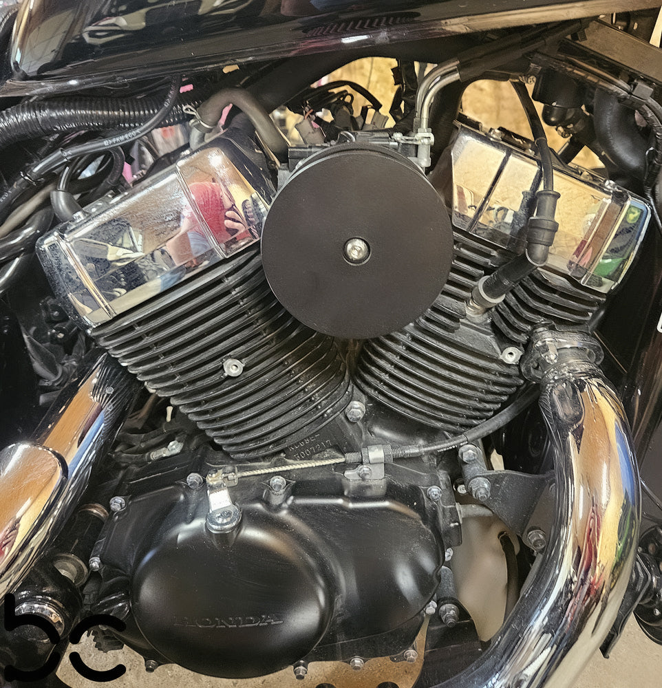 Honda Shadow vt750 (FUEL INJECTED EFI) to Harley Super Sucker Intake Air Cleaner (Adapter Only)