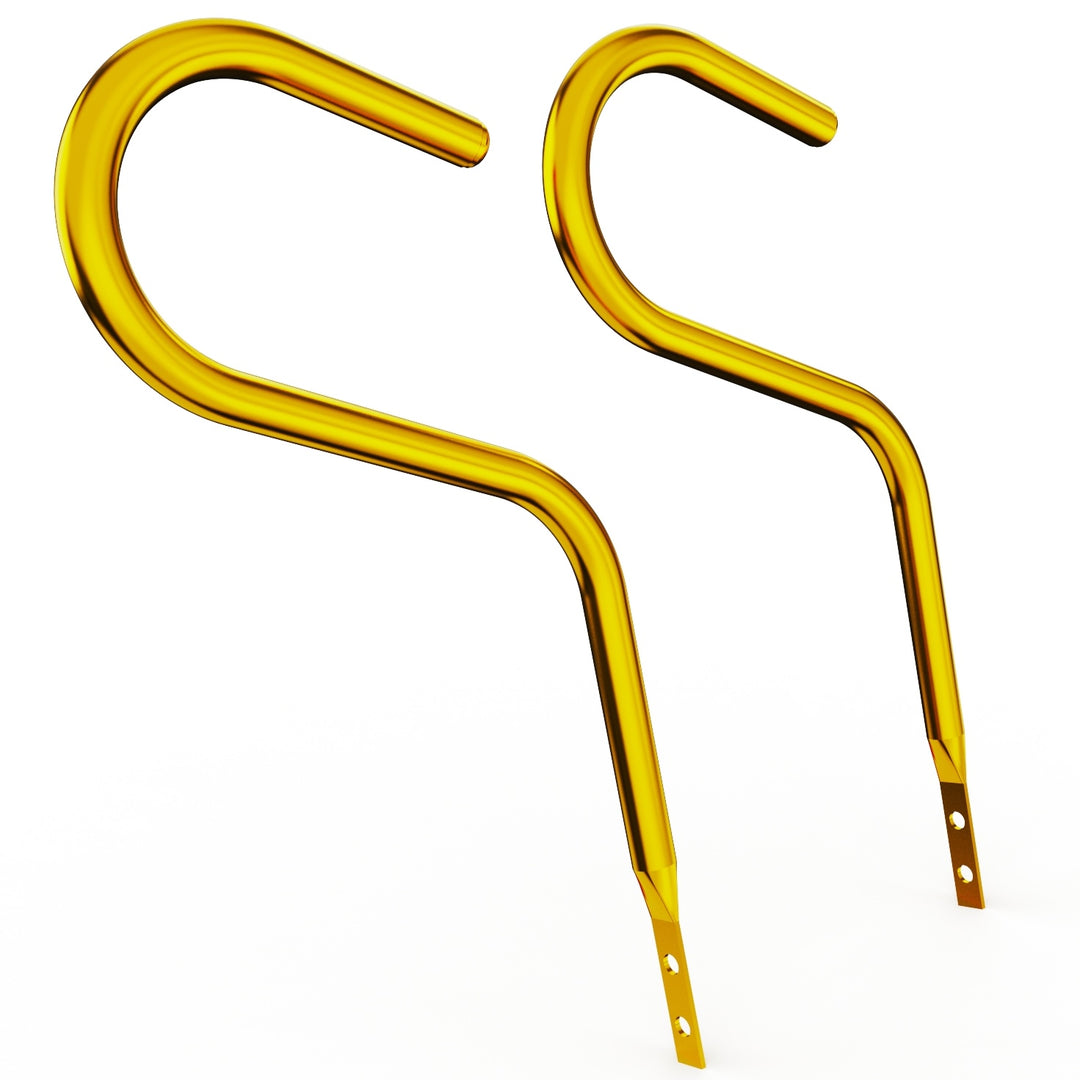 Car Club Sign Plaque Brackets (Gold Plated Stainless Steel)