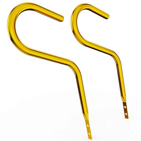 Car Club Sign Plaque Brackets (Gold Plated Stainless Steel)
