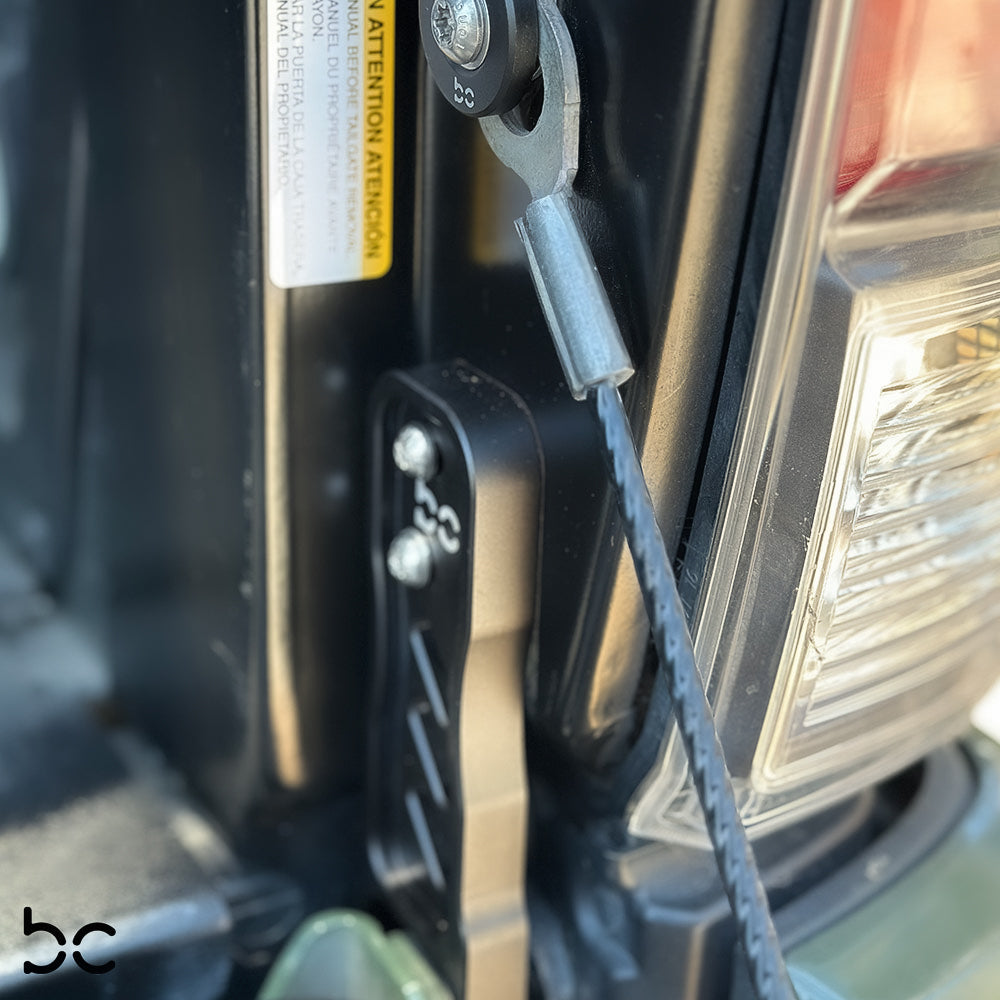 Toyota Tacoma Gen3 (2016-2023) Tailgate Lock 2.0 + (Two) Stay Cable Locks