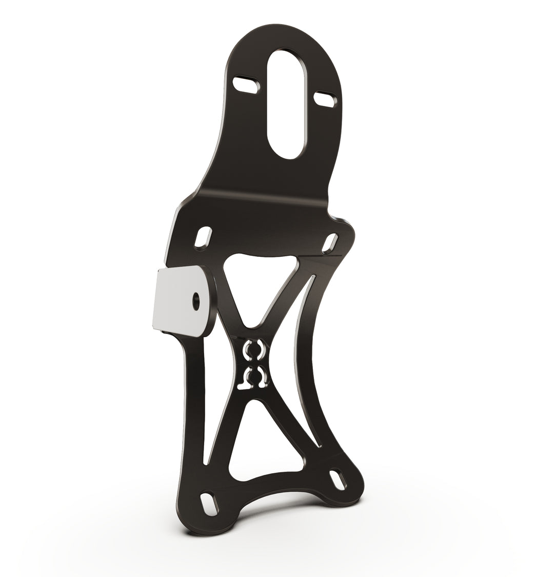 Triumph Bonneville T100 Vertical License plate bracket  (CURVED) + Brake Light