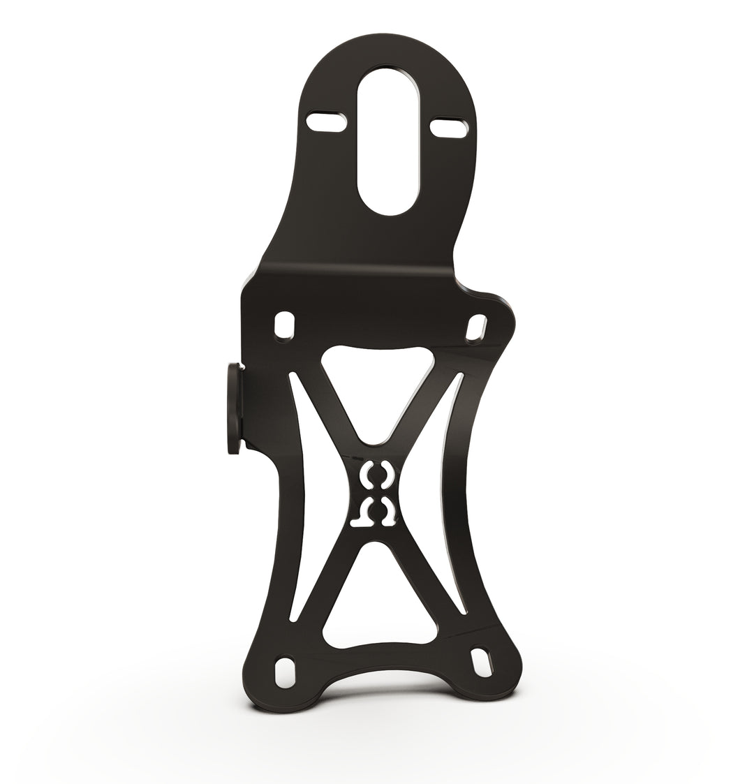 Triumph Bonneville T100 Vertical License plate bracket  (CURVED) + Brake Light