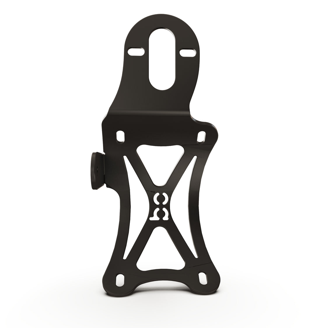 Triumph Bonneville T100 Vertical License plate bracket  (CURVED) + Brake Light