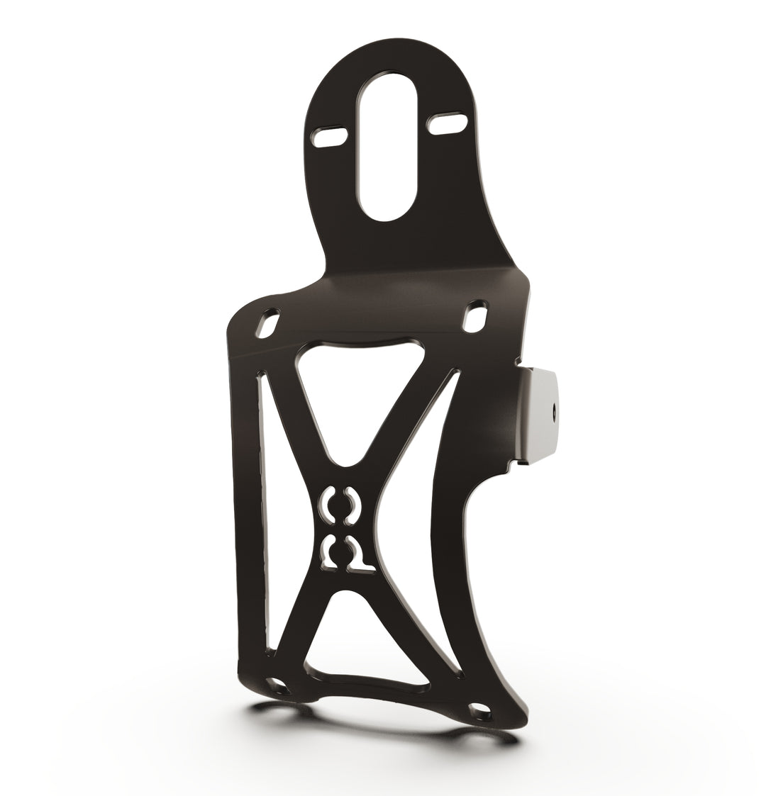 Triumph Bonneville T100 Vertical License plate bracket  (CURVED) + Brake Light