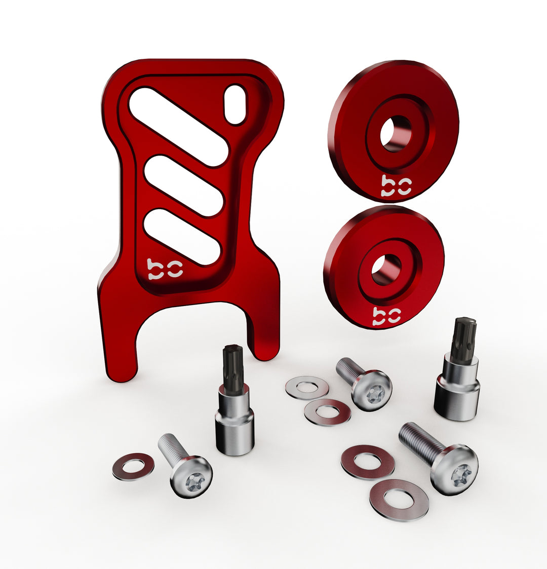 Toyota Tacoma Gen4 2024-2026 Deck Lid Anti-Theft Security (RED) v3 ( Power TailGate Lock + 2pc Stay Cable Lock + 2 Keys ) (Copy)