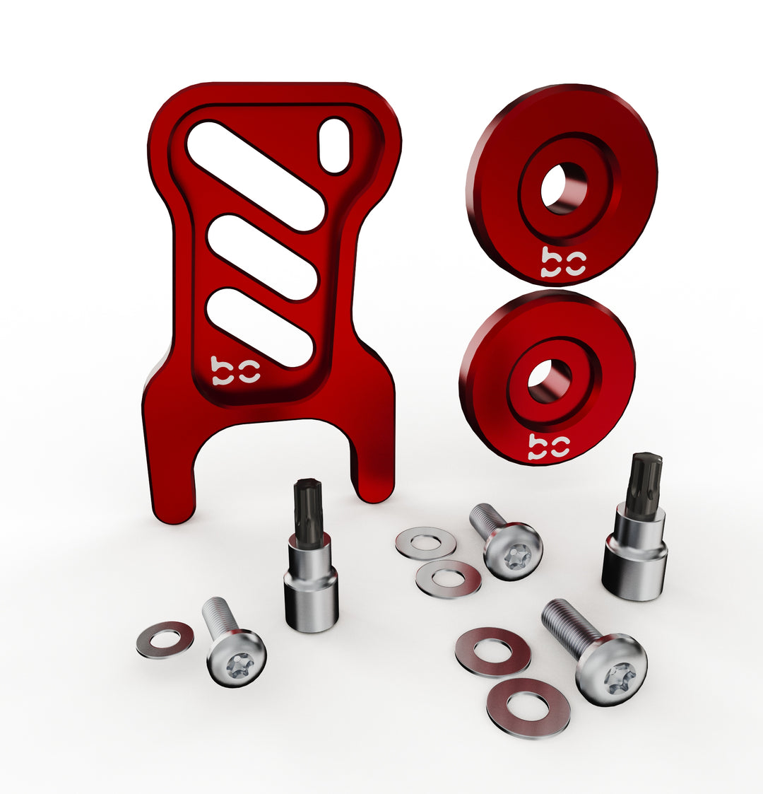 Toyota Tacoma Gen4 2024-2026 Deck Lid Anti-Theft Security (RED) v3 ( Power TailGate Lock + 2pc Stay Cable Lock + 2 Keys ) (Copy)
