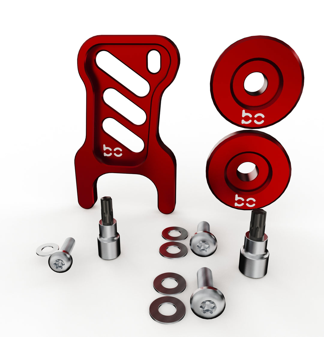 Toyota Tacoma Gen4 2024-2026 Deck Lid Anti-Theft Security (RED) v3 ( Power TailGate Lock + 2pc Stay Cable Lock + 2 Keys ) (Copy)