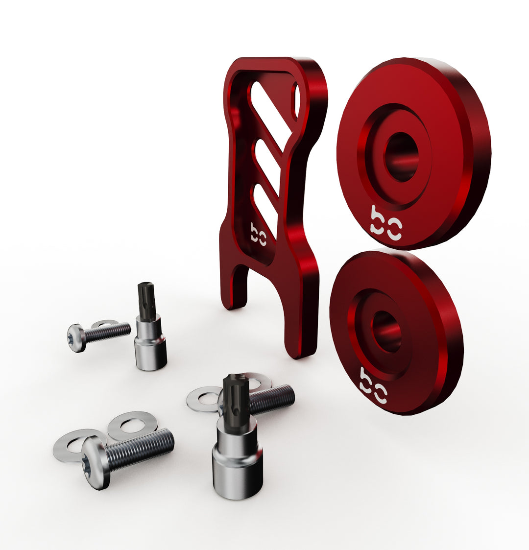 Toyota Tacoma Gen4 2024-2026 Deck Lid Anti-Theft Security (RED) v3 ( Power TailGate Lock + 2pc Stay Cable Lock + 2 Keys ) (Copy)
