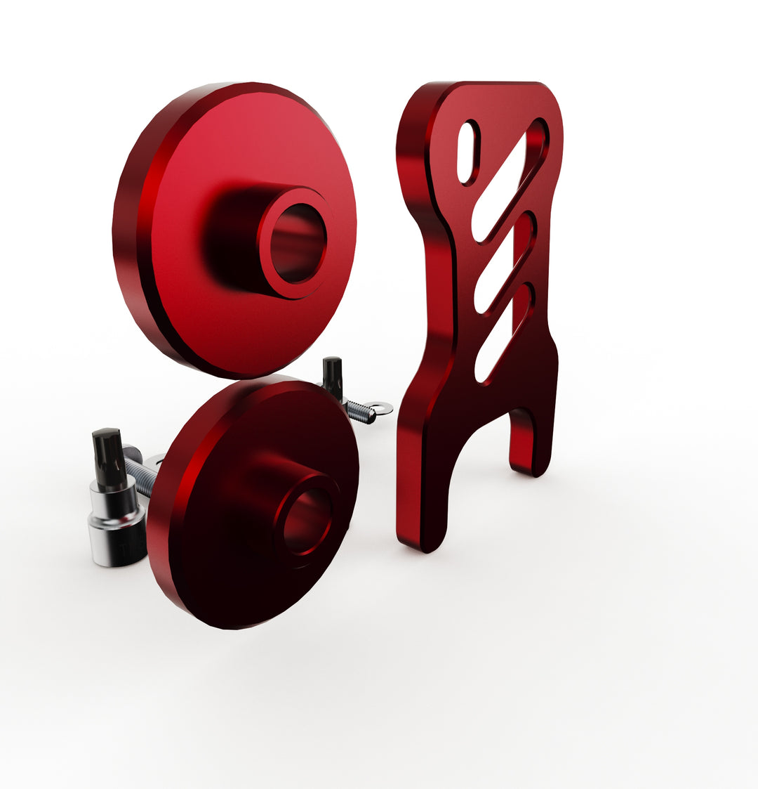 Toyota Tacoma Gen4 2024-2026 Deck Lid Anti-Theft Security (RED) v3 ( Power TailGate Lock + 2pc Stay Cable Lock + 2 Keys ) (Copy)