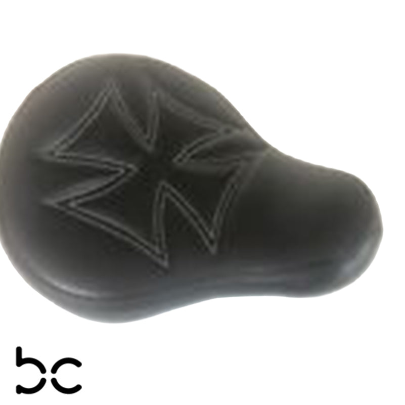 Universal Solo Seat Harley Yamaha Chopper Bobber Honda Triumph IRON CROSS + KIT