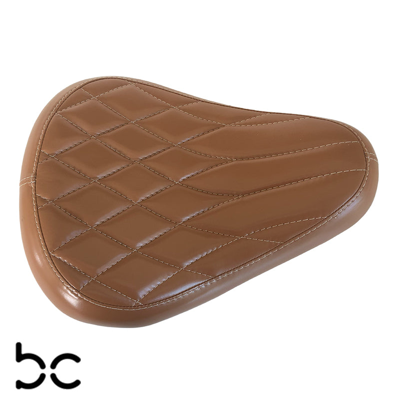 Harley Davidson Sportster Genuine Tan Leather Seat with Kit Springs XL883 XL1200