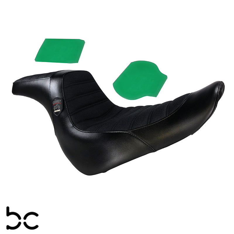 Harley Davidson Low Rider, Sport Glide Driver & passenger Gel pleated Seat 2018 - 2025