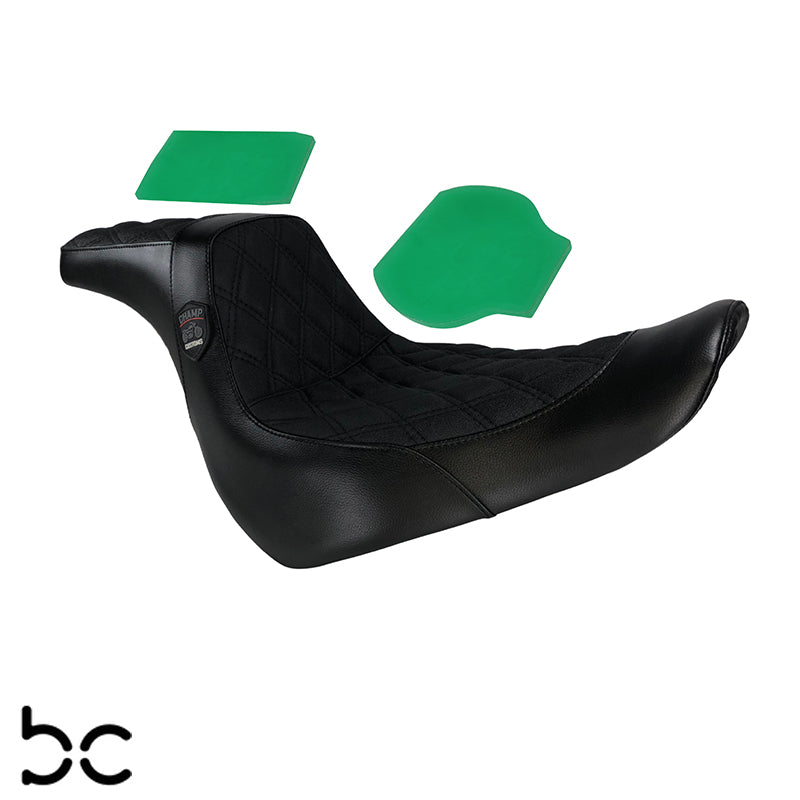 Harley Davidson Low Rider, Sport Glide Driver & passenger Gel pleated Seat 2018 - 2025