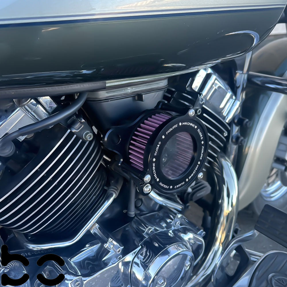 Yamaha V-Star Dragstar XVS650 to Harley Intake air cleaner (Adapter ...