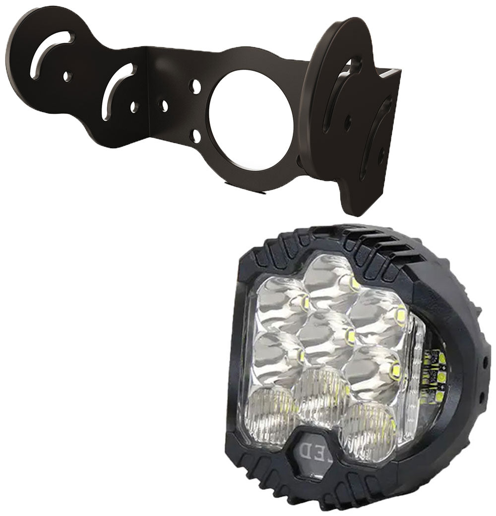 Triumph Bonneville T100 BC6 LED Headlight Bracket  + BC6 Pro LED Driving HEADLIGHT (CLEAR)