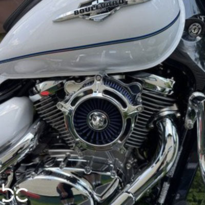 Suzuki Boulevard C50 (VL800) to Harley Super Sucker Intake Air Cleaner (Adapter Only)