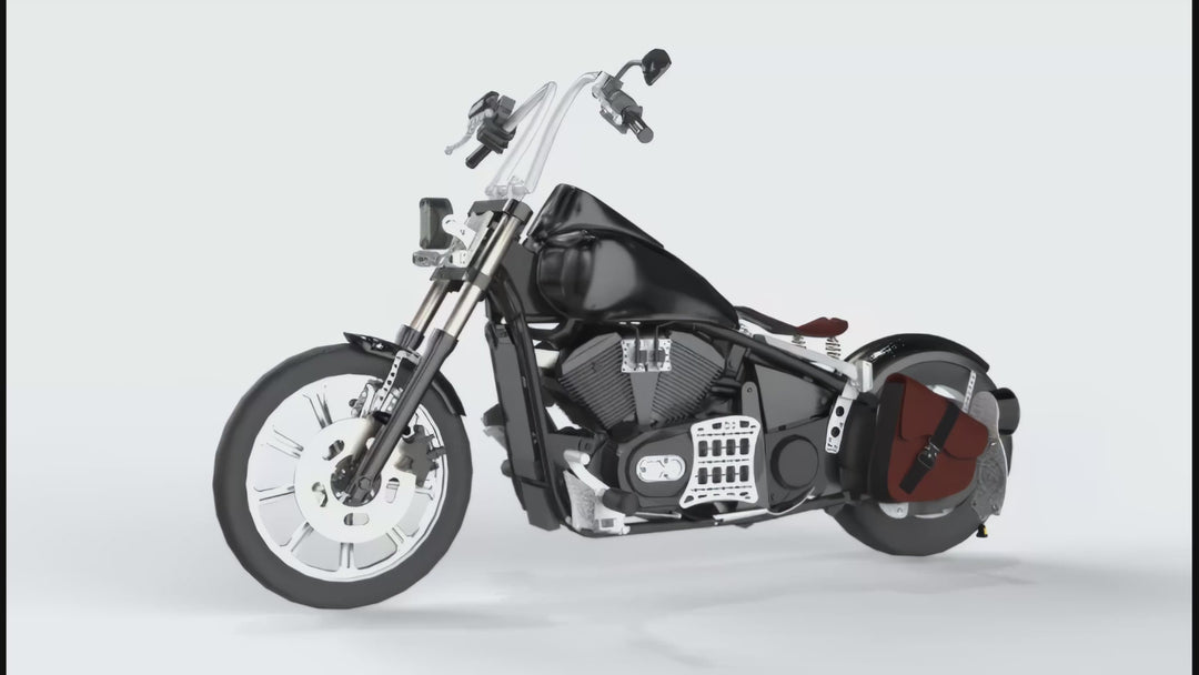 Kawasaki Vulcan vn900  SaddleBag Kit (BLANK SaddleBag + Left Bike Bracket + SaddleBag Bracket)