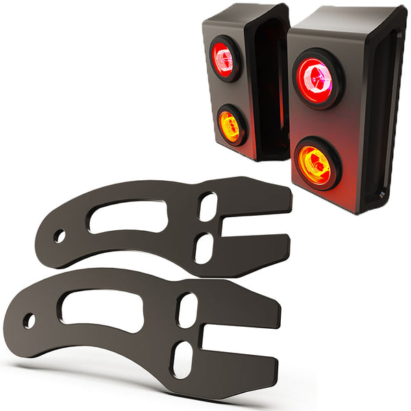 Triumph Bonneville T100 Rear Turn Signal Brackets + (Double) BILLET Turn Signals LED (2PC)