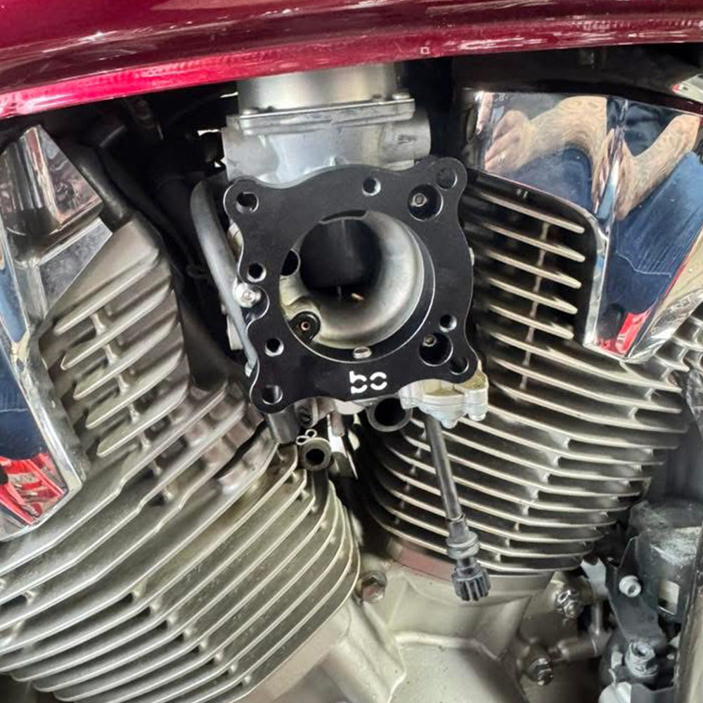 Honda VTX1300 to Honda to Harley Stage 1 Intake Air Cleaner (Adapter + Stage 1 Intake Air Filter )