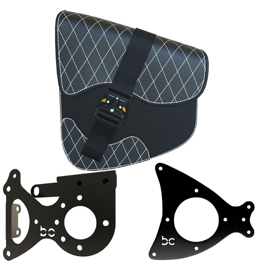 Honda Shadow vtx1300 SaddleBag Kit (DIAMOND SaddleBag + Left Bike Bracket + SaddleBag Bracket)