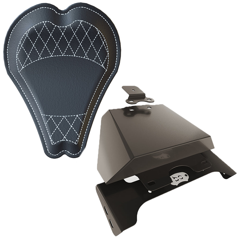 Yamaha Road Wild Star XV1600 Solo Bobber Chopper Seat Kit (13" Diamond)