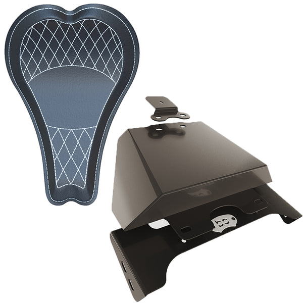 Yamaha Road Wild Star XV1600 Solo Bobber Chopper Seat Kit (16" Diamond)