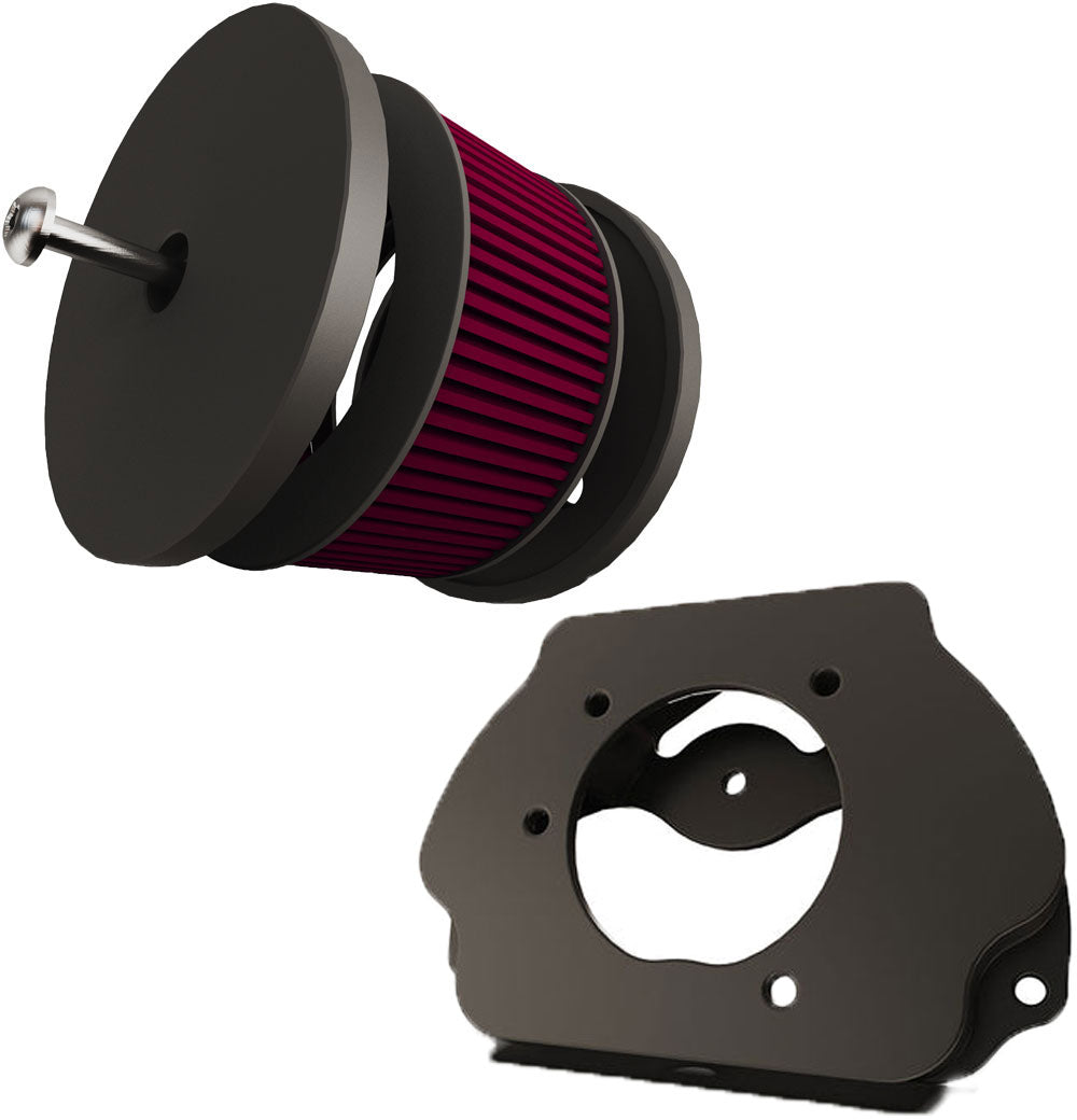 Yamaha V-Star Dragstar XVS950 to  Harley Stage 1 Intake Air Cleaner  (Adapter + Stage 1 Intake Air Filter )