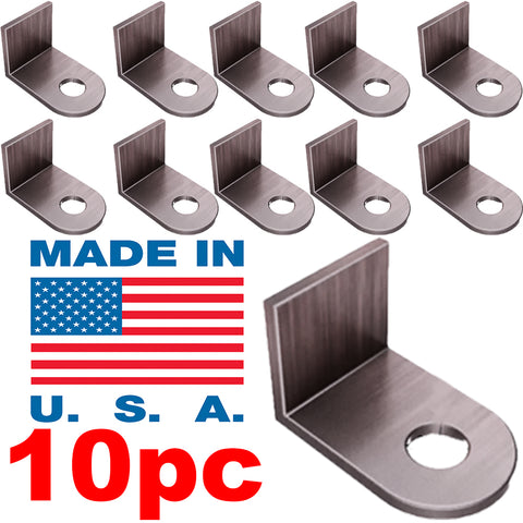 (10PCS) Weld On Steel Angle 90° Degree L Bracket (1.5” x 1.5” Tabs) (1” Wide) (1/8” thick)