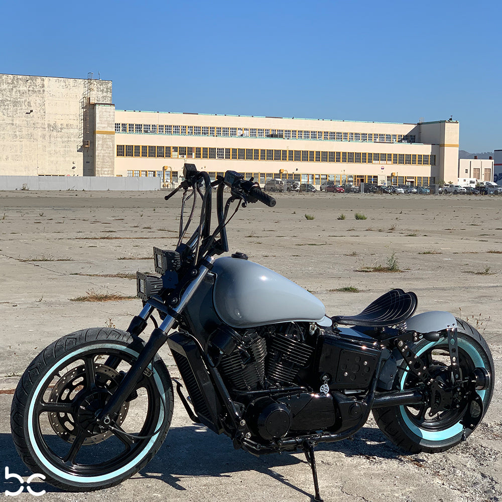 Honda shadow bobber 2024 seat conversion