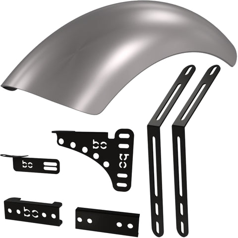 Triumph America / SpeedMaster Rear (STEEL)Fender Combo Kit (Rear Fender + Fender Brackets + Struts)