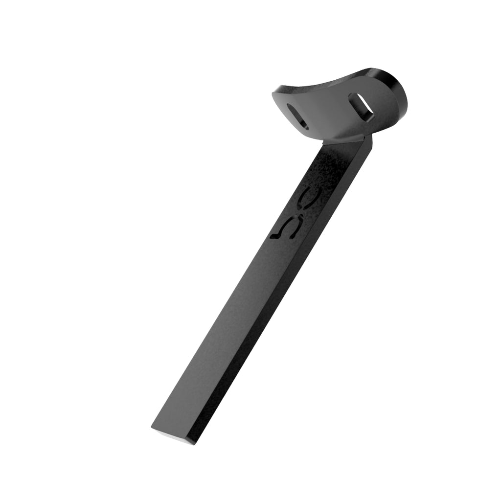 Weld-On Curved Fender Bracket Powder-Coated