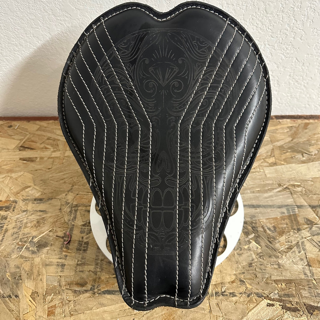 Liquidation -  Imperial Leather 13" LINES Solo Seat (GHOSTED SKULL)