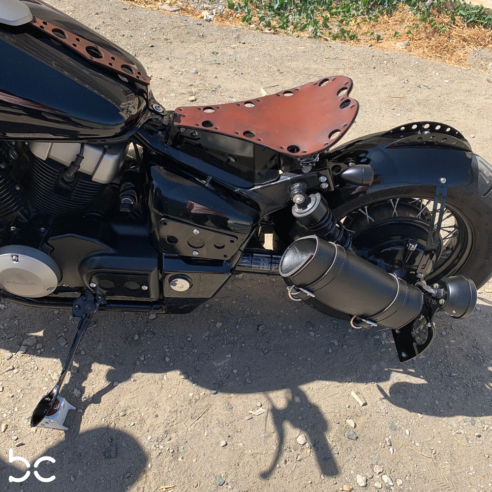 Honda Shadow VT750 (Shaft) Tank Panel With Leather Accent