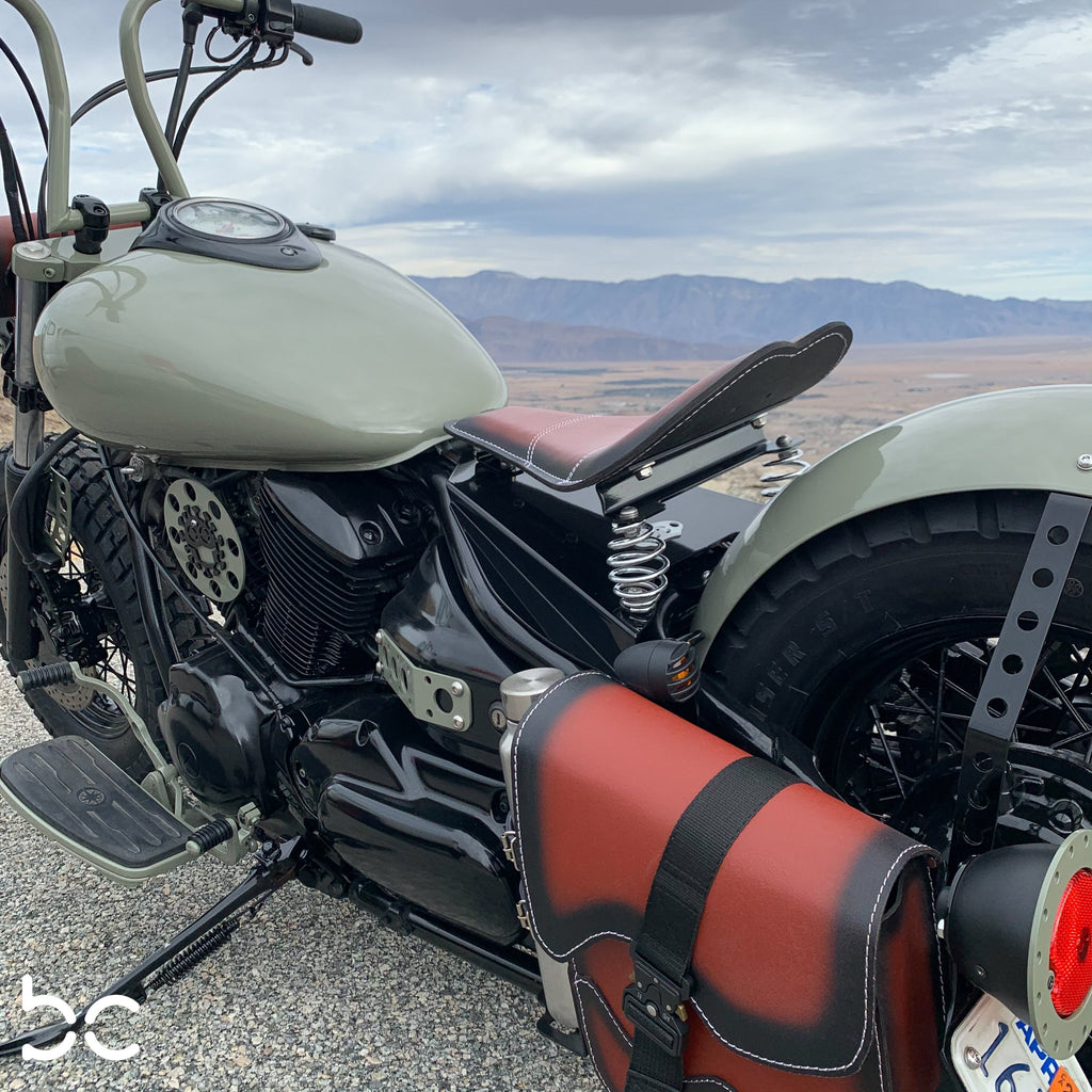 Yamaha Dragstar Vstar XVS650 Rear (ALUMINUM) Fender Combo Kit (Rear Fender + Fender Bracket + Strut Brackets 2pc + Struts)